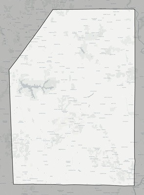 Butler County PA county basemap context