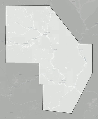 Cameron County PA county basemap context