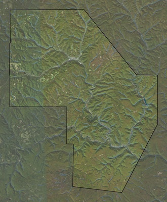Cameron County PA USGS imagery and topo map