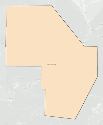 Cameron County PA school district boundaries map