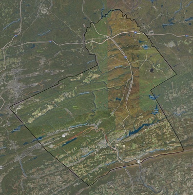 Carbon County PA USGS imagery and topo map