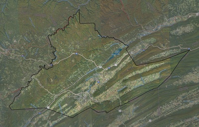 Centre County PA USGS imagery and topo map