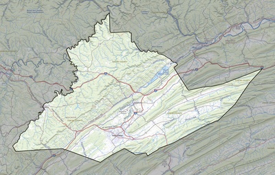 Centre County PA USGS topo map