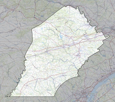 Chester County PA USGS topo map
