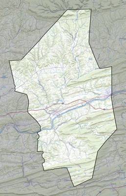 Columbia County PA USGS topo map