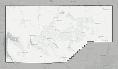 Crawford County PA county basemap context