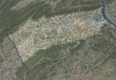 Cumberland County PA USGS imagery and topo map