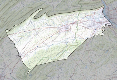 Cumberland County PA USGS topo map