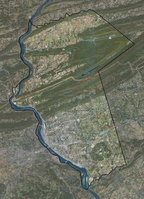 Dauphin County PA USGS imagery and topo map