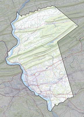 Dauphin County PA USGS topo map