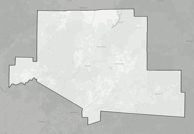 Elk County PA county basemap context