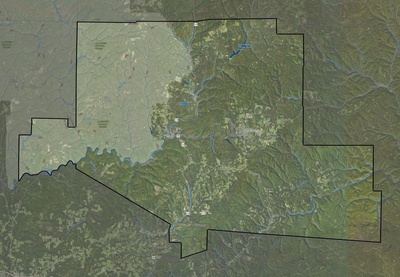 Elk County PA USGS imagery and topo map