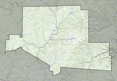 Elk County PA USGS topo map