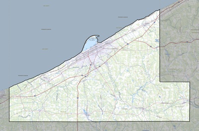 Erie County PA USGS topo map