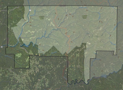 Forest County PA USGS imagery and topo map