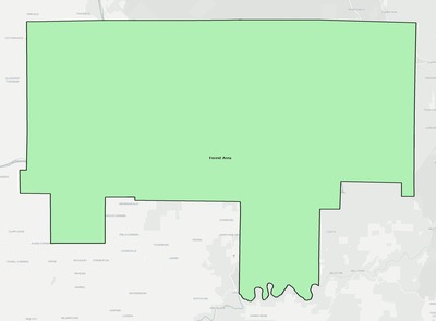 Forest County PA school district boundaries map