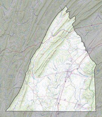 Franklin County PA USGS topo map