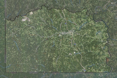Greene County PA USGS imagery and topo map