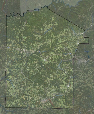 Jefferson County PA USGS imagery and topo map