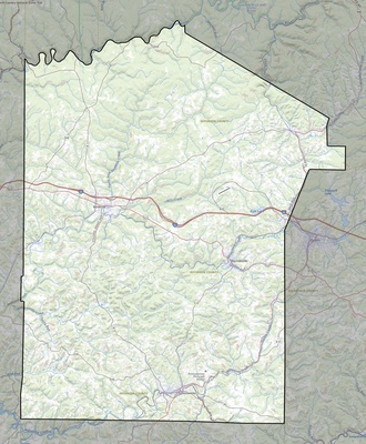 Jefferson County PA USGS topo map
