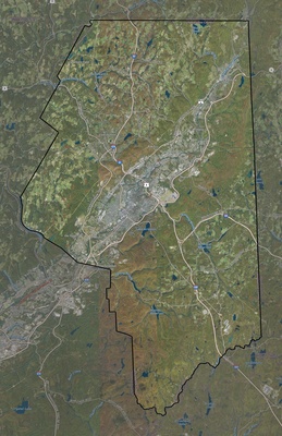 Lackawanna County PA USGS imagery and topo map