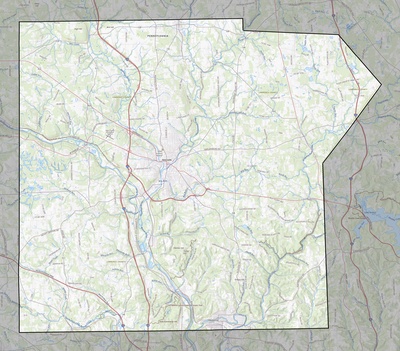 Lawrence County PA USGS topo map