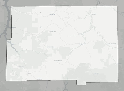 McKean County PA county basemap context