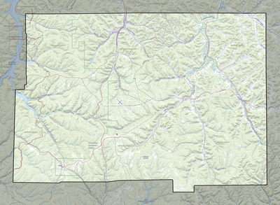 McKean County PA USGS topo map