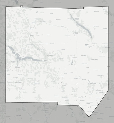 Mercer County PA county basemap context