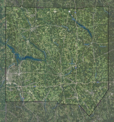 Mercer County PA USGS imagery and topo map