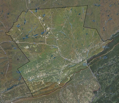 Monroe County PA USGS imagery and topo map