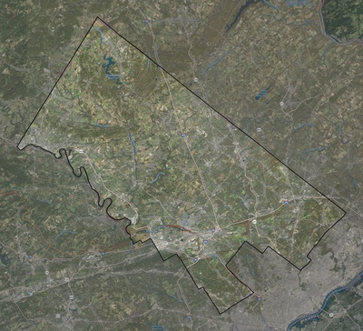Montgomery County PA USGS imagery and topo map