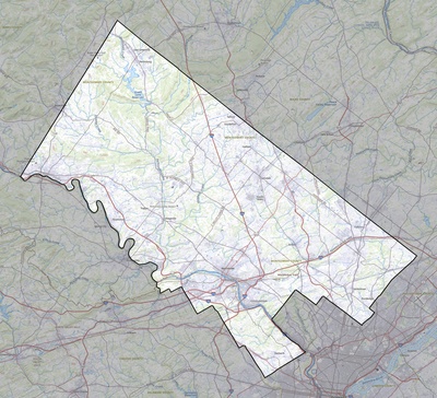Montgomery County PA USGS topo map