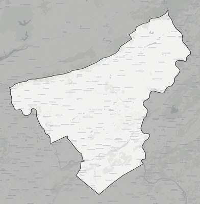 Northampton County PA county basemap context
