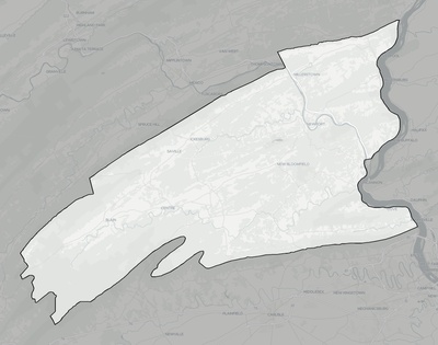 Perry County PA county basemap context