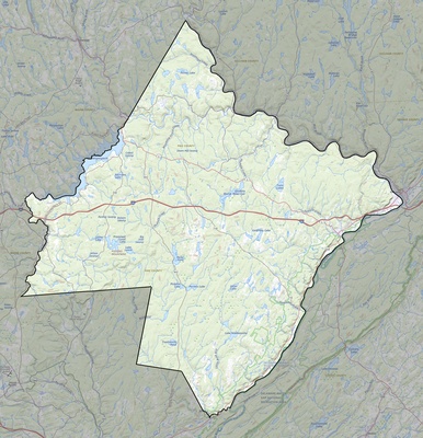 Pike County PA USGS topo map