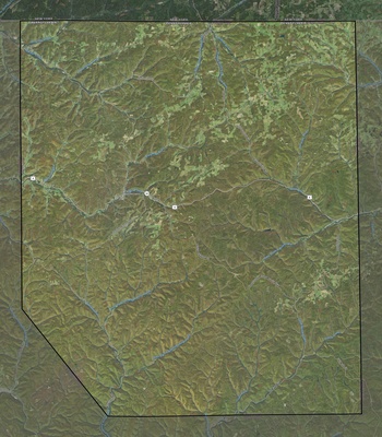 Potter County PA USGS imagery and topo map