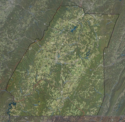 Somerset County PA USGS imagery and topo map