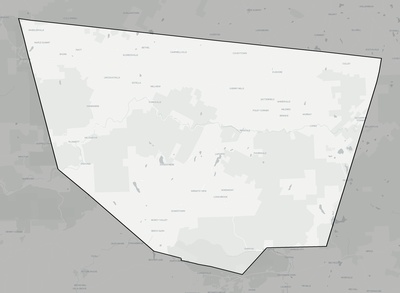 Sullivan County PA county basemap context
