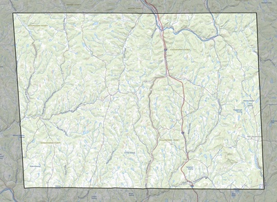 Susquehanna County PA USGS topo map