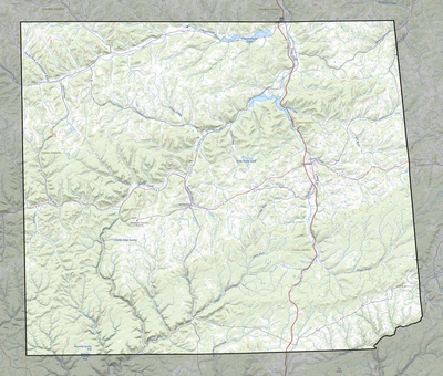Tioga County PA USGS topo map