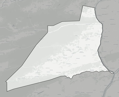 Union County PA county basemap context