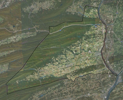 Union County PA USGS imagery and topo map
