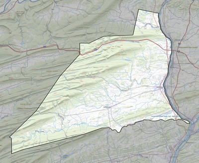 Union County PA USGS topo map