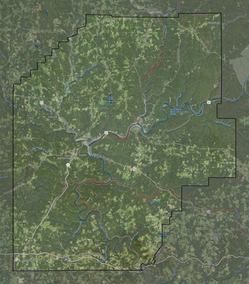 Venango County PA USGS imagery and topo map