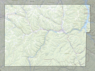 Warren County PA USGS topo map