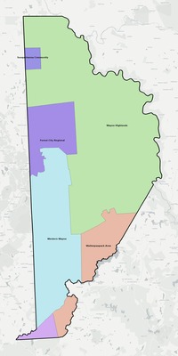Wayne County PA school district boundaries map
