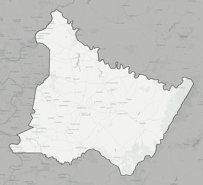 Westmoreland County PA county basemap context