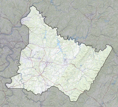 Westmoreland County PA USGS topo map
