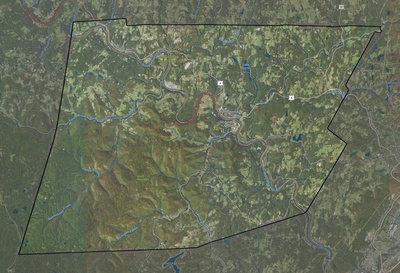 Wyoming County PA USGS imagery and topo map